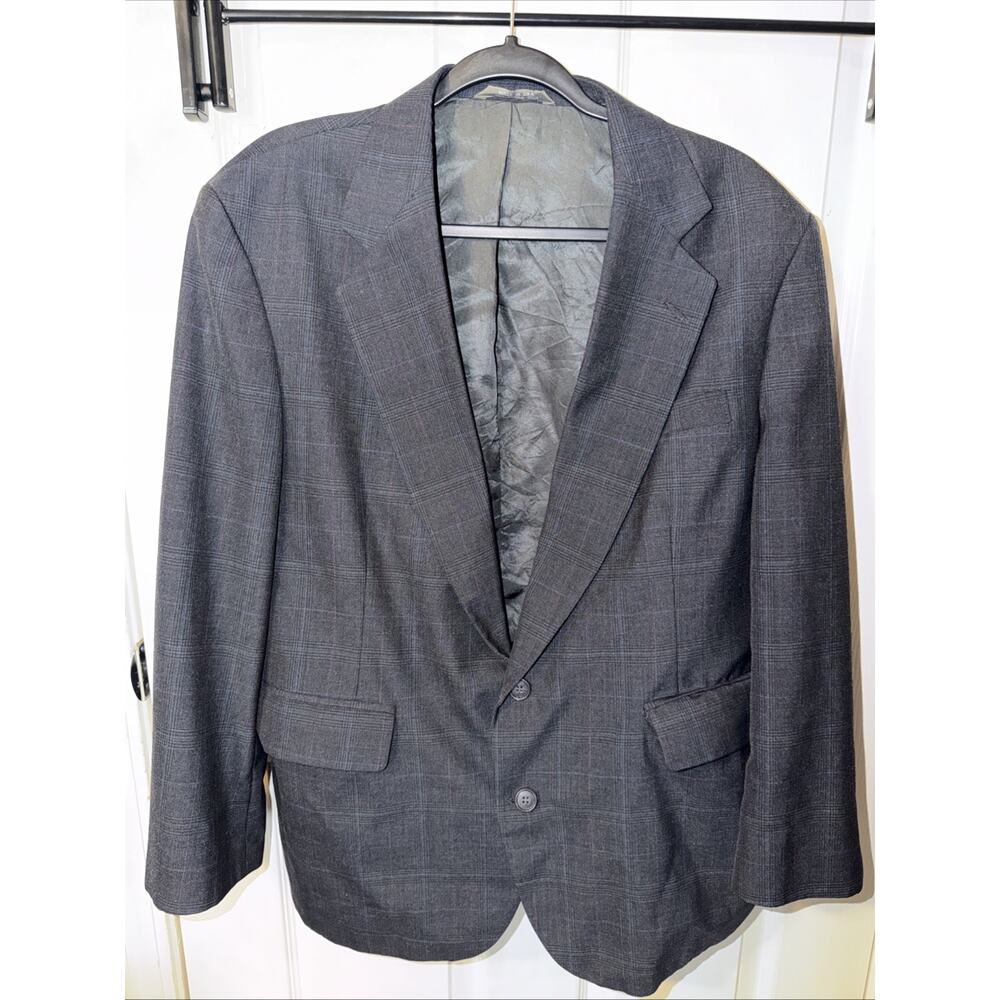 Men's Navy Blazer Striped 40 R Hagar Premium Edition